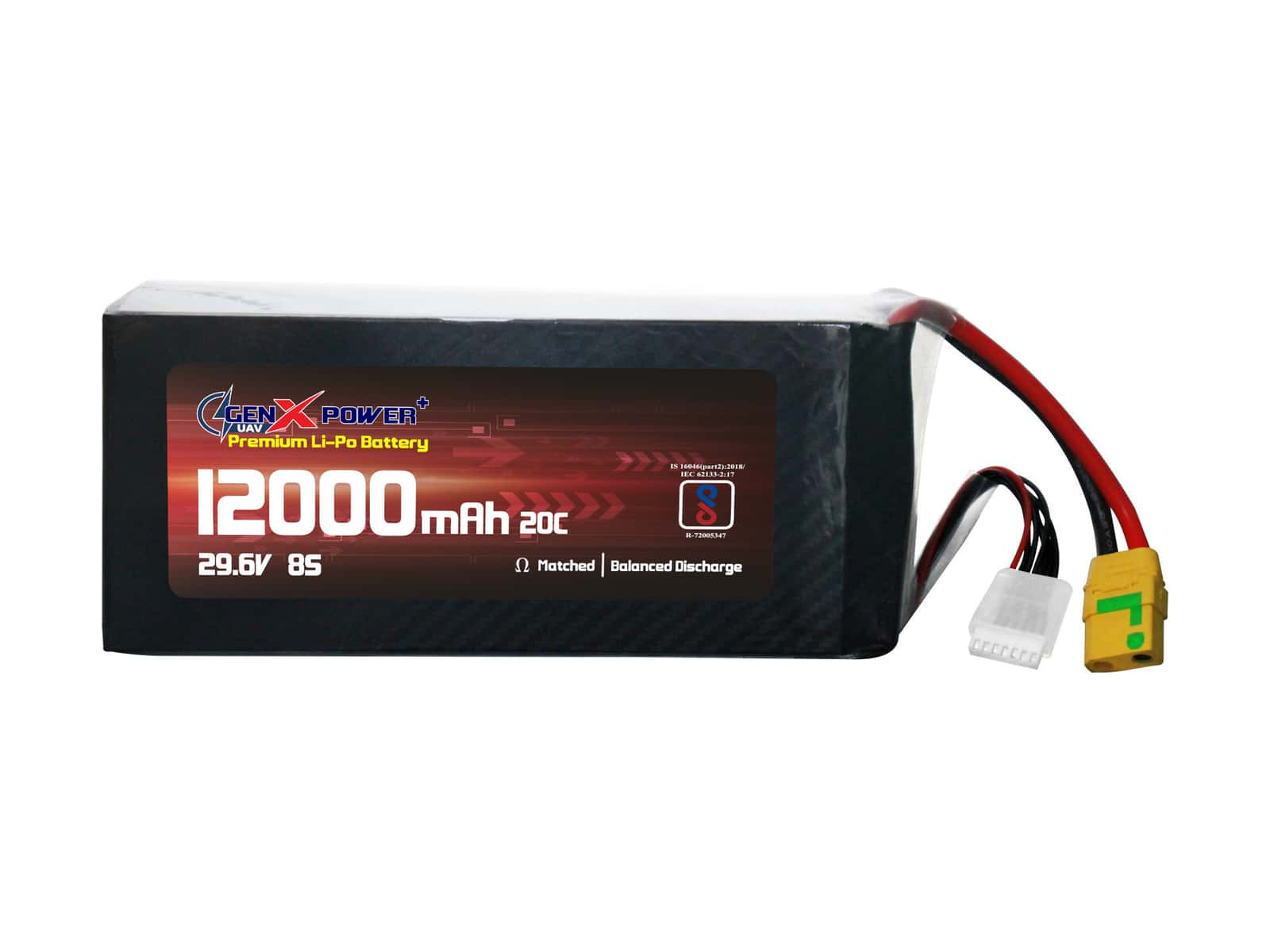 GenX 29.6V 8S 12000mAh 20C / 40C Premium Lithium Polymer Battery view MAIN