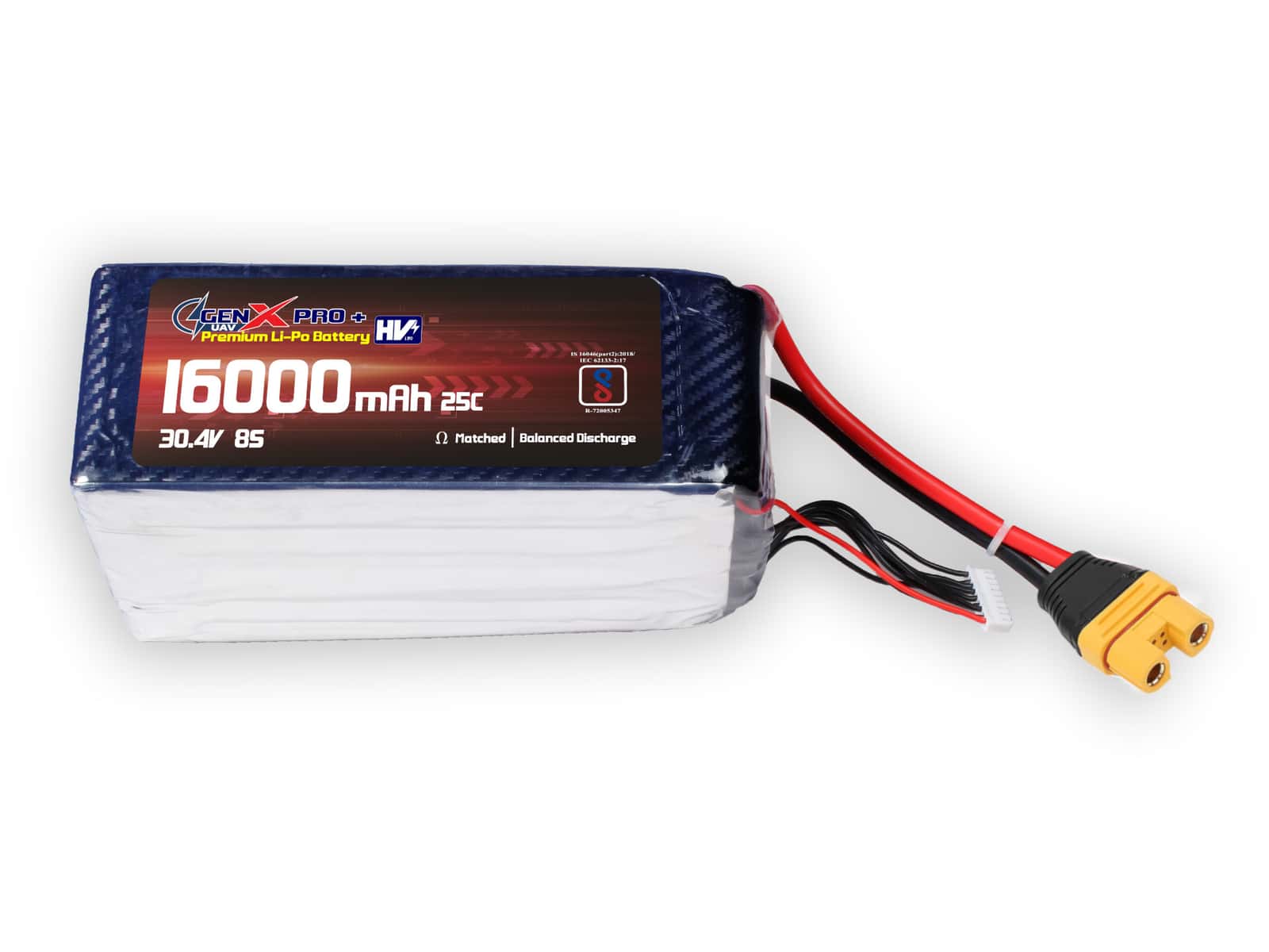 GenX 30.4V 8S 16000mah 25C / 40C Premium Lithium Polymer HV Battery view MAIN