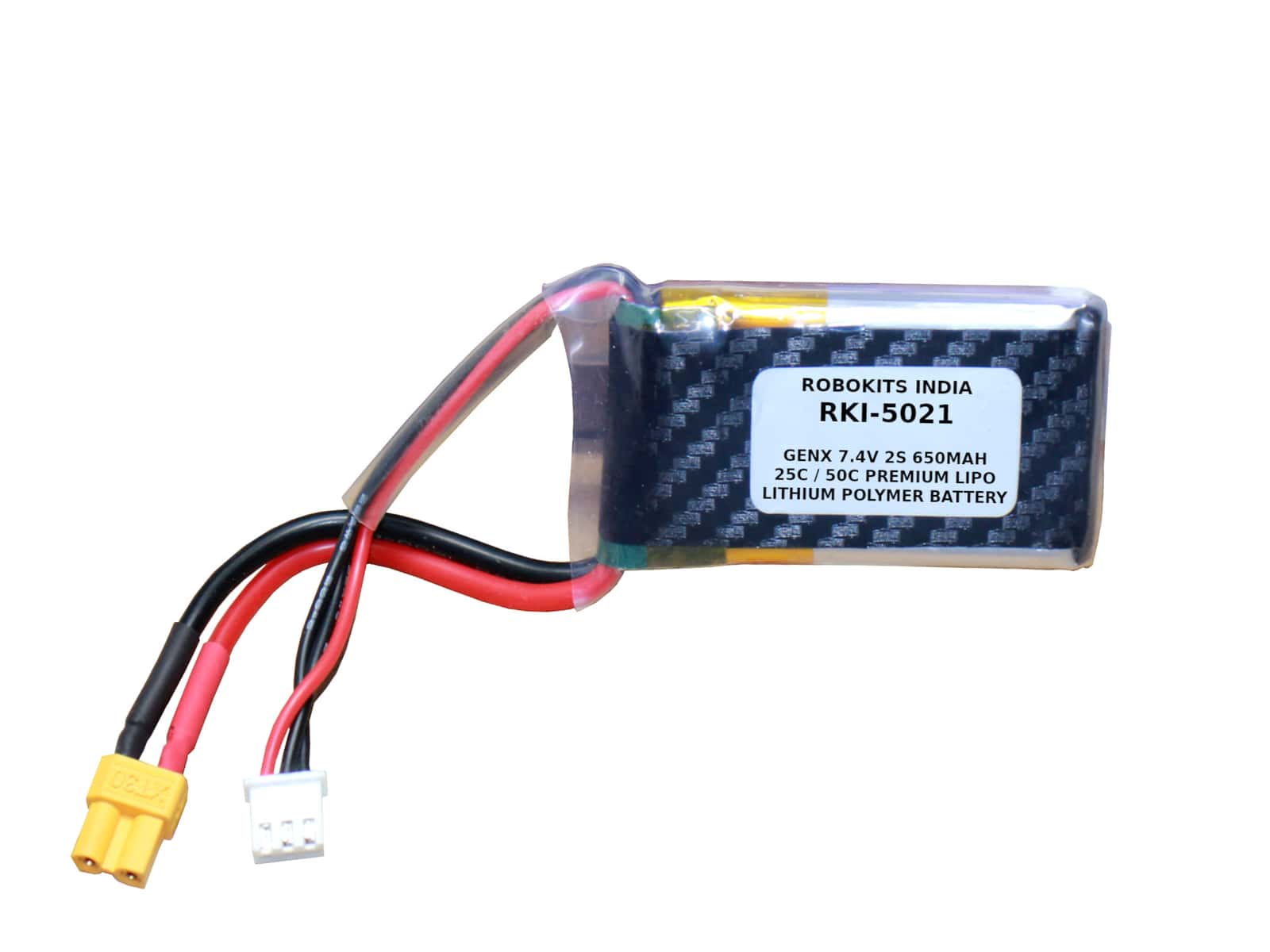 GenX 7.4V 2S 650mAh 25C / 50C Premium Lipo Lithium Polymer Battery view MAIN