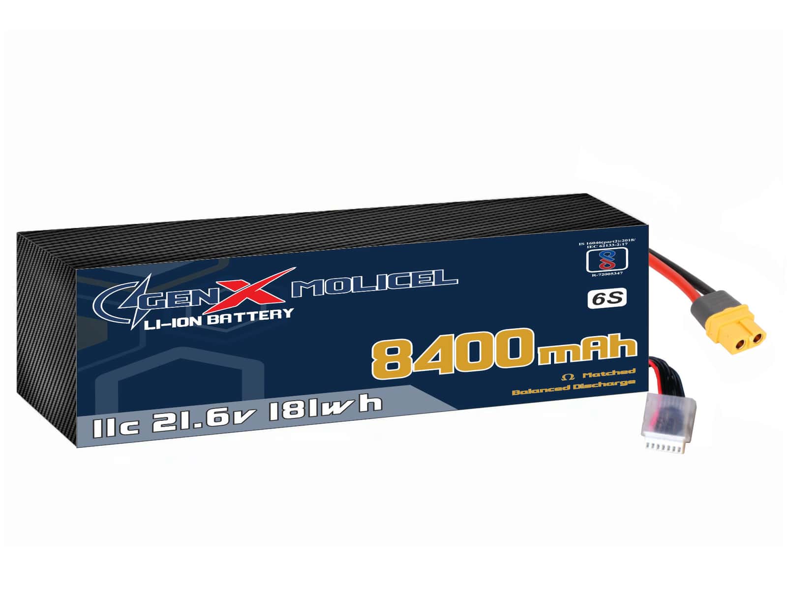 GenX Molicel 21.6V 8400mah 11C Premium Lithium Ion Rechargeable Battery view MAIN