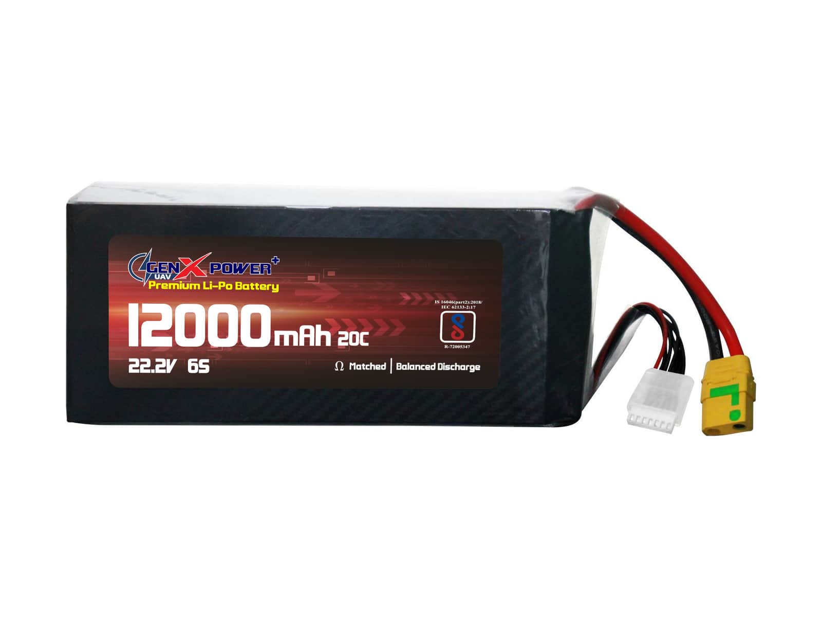 GenX 22.2V 6S 12000mAh 20C / 40C Premium Lithium Polymer Battery