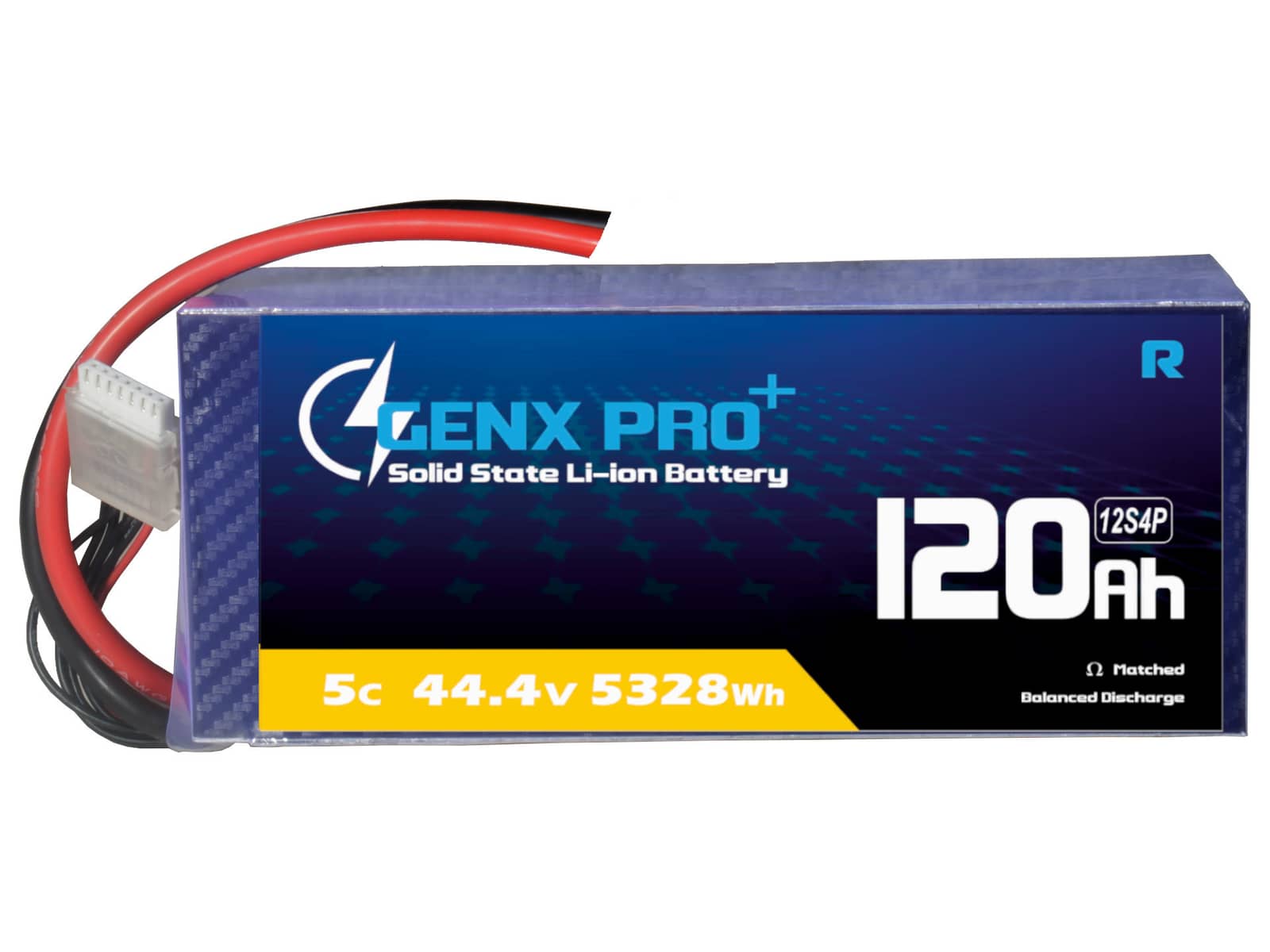 GenX Pro+ · Solid-State 12S 44.4V 120 Ah UAV battery pack