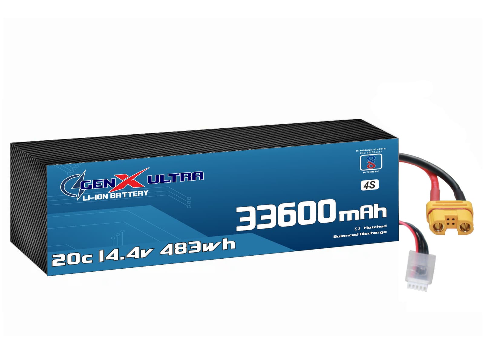 GenX Ultra 14.4V 33600mah 20C Premium Lithium Ion Rechargeable Battery