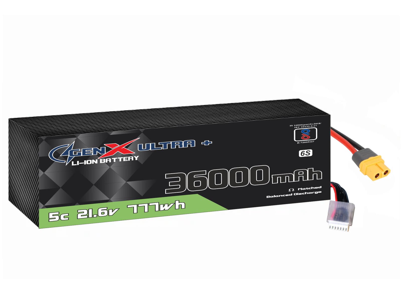GenX Ultra+ 21.6V 36000mah 5C Premium Lithium Ion Rechargeable Battery