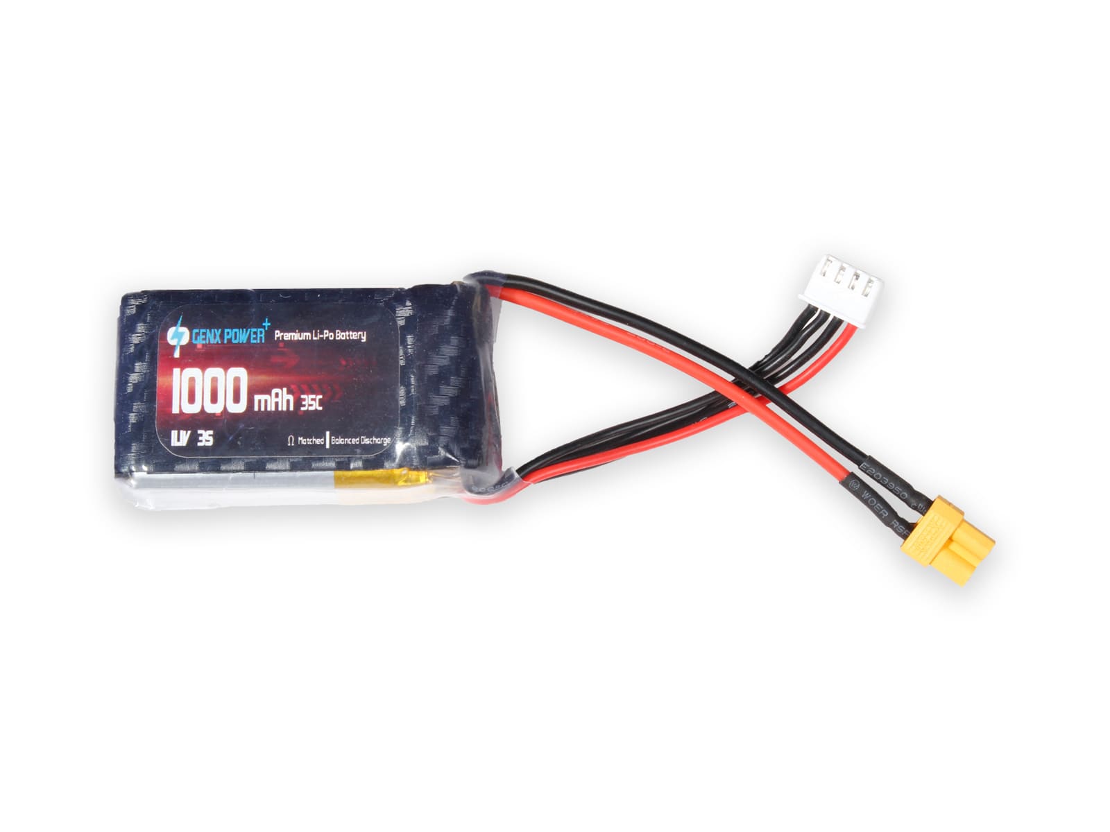 11.1V · 3S · 1000mAh · 60C — GenX LiPo Series UAV battery pack