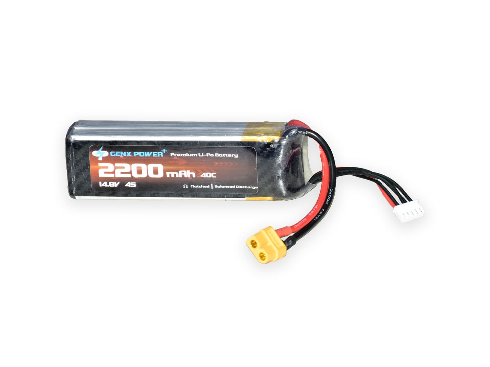14.8V · 4S · 2200mAh · 60C — GenX LiPo Series UAV battery pack