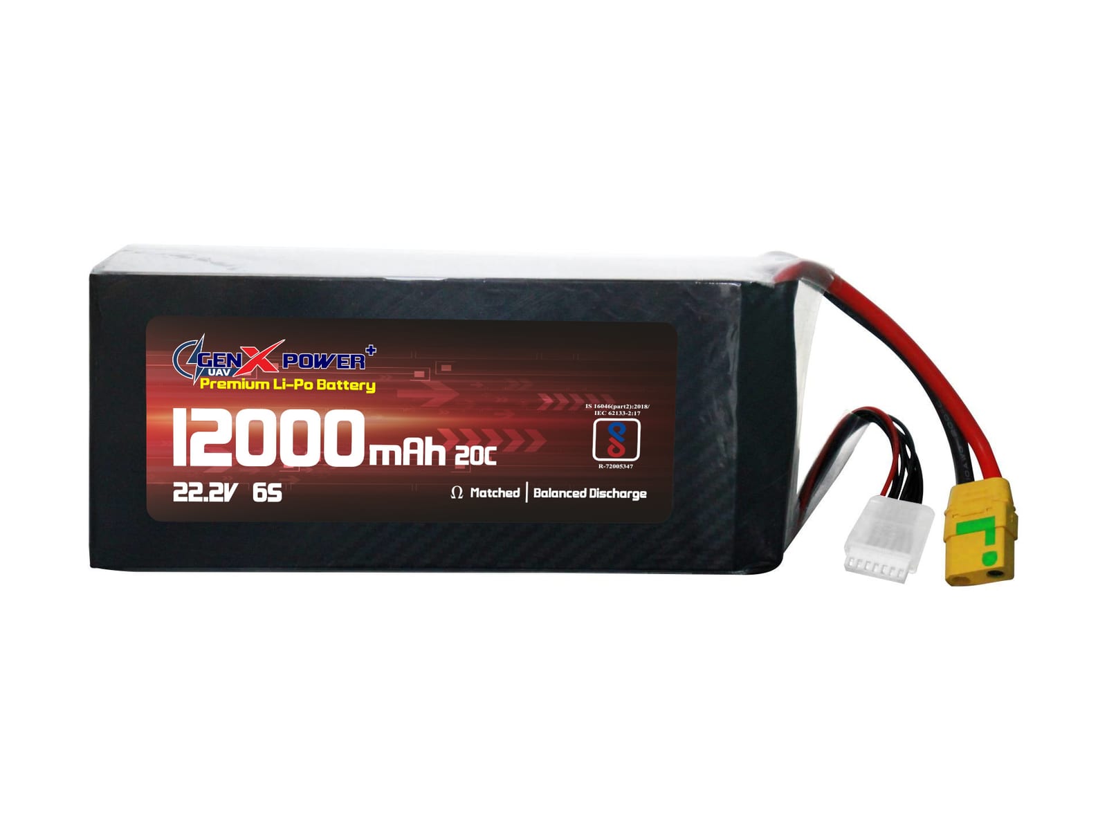 GenX 22.2V 6S 12000mAh 20C / 40C Premium Lithium Polymer Battery