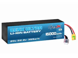 GenX Ultra 22.2V 6S4P 16000mah 20C Premium Lithium Ion Rechargeable Battery
