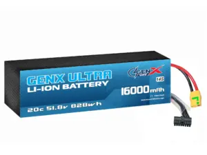 GenX Ultra 51.8V 14S4P 16000mah 20C Premium Lithium Ion Rechargeable Battery
