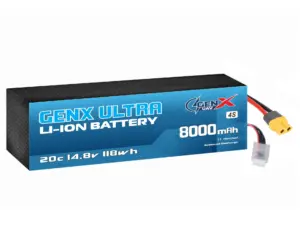 GenX Ultra 14.8V 4S2P 8000mah 20C Premium Lithium Ion Rechargeable Battery