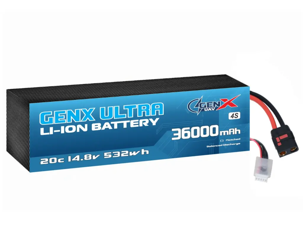 GenX Ultra 14.8V 4S9P 36000mah 20C Premium Lithium Ion Rechargeable Battery