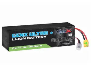 GenX Ultra+ 14.8V 4S10P 60000mah 5C Premium Lithium Ion Rechargeable Battery
