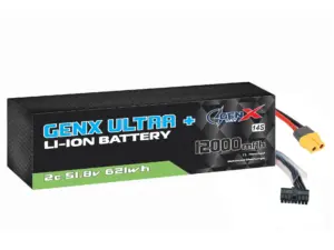GenX Ultra+ 51.8V 14S2P 12000mah 5C Premium Lithium Ion Rechargeable Battery