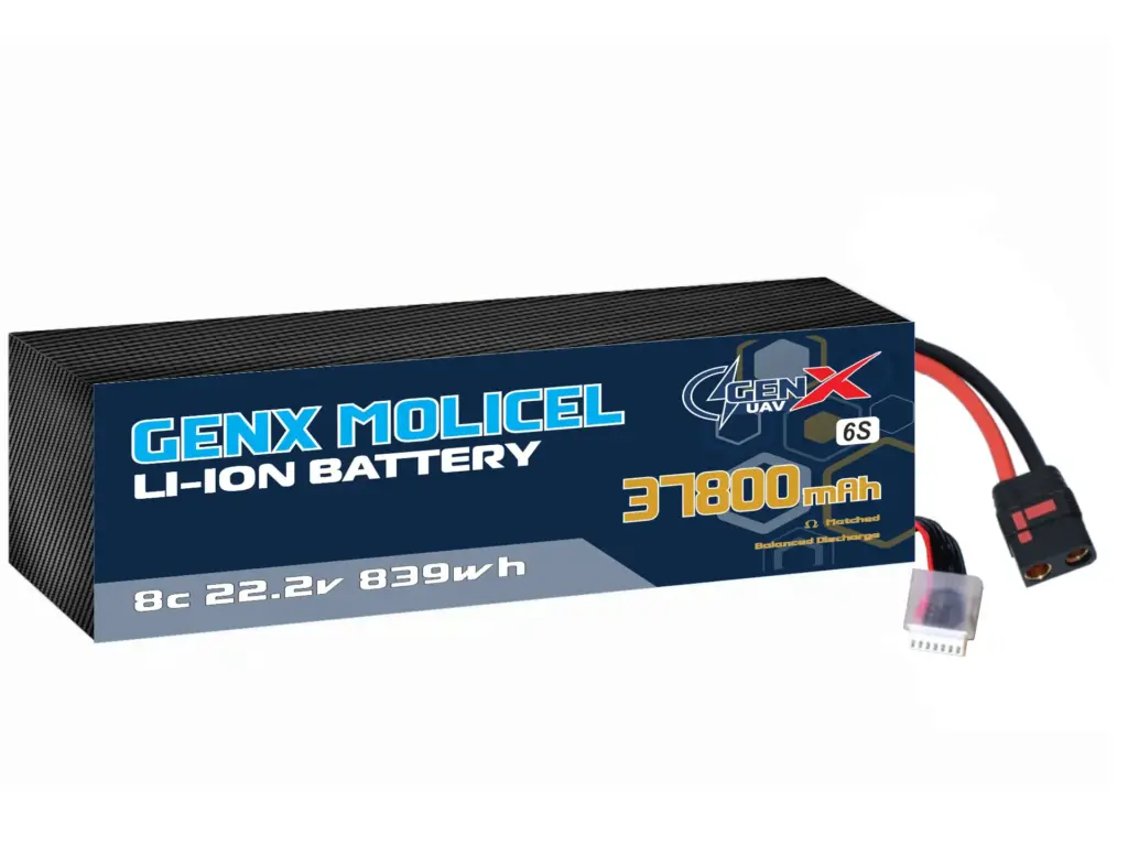 GenX Molicel 22.2V 6S9P 37800mah 11C Premium Lithium Ion Rechargeable Battery
