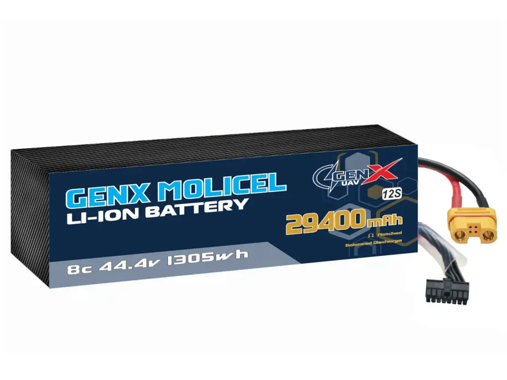 GenX Molicel 44.4V 12S7P 29400mah 11C Premium Lithium Ion Rechargeable Battery