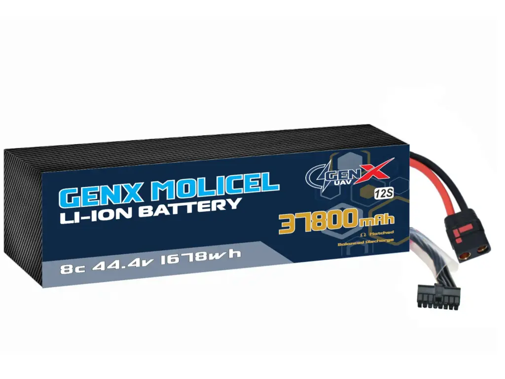 GenX Molicel 44.4V 12S9P 37800mah 11C Premium Lithium Ion Rechargeable Battery