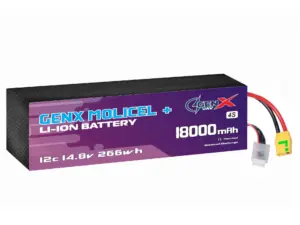 GenX Molicel+ 14.8V 4S4P 18000mah 13C Premium Lithium Ion Rechargeable Battery