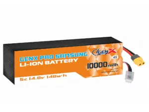 GenX Pro Samsung 14.8V 4S2P 10000mah 9C Premium Lithium Ion Rechargeable Battery