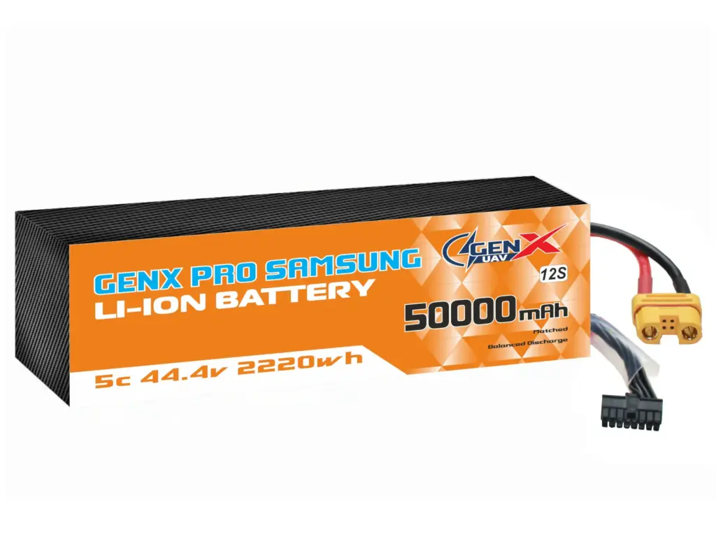GenX Pro Samsung 44.4V 12S10P 50000mah 9C Premium Lithium Ion Rechargeable Battery