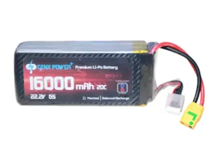 GenX 22.2V 6S 16000mAh 20C / 40CPremium Lipo Battery with Antispark XT90s connector