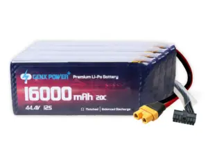 GenX 44.4V 12S 16000mAh 20C / 40CPremium Lipo Battery with AS150 Connector